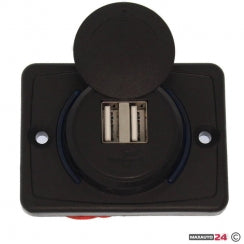 ДВОЕН USB ПОРТ 12-24V - W05237