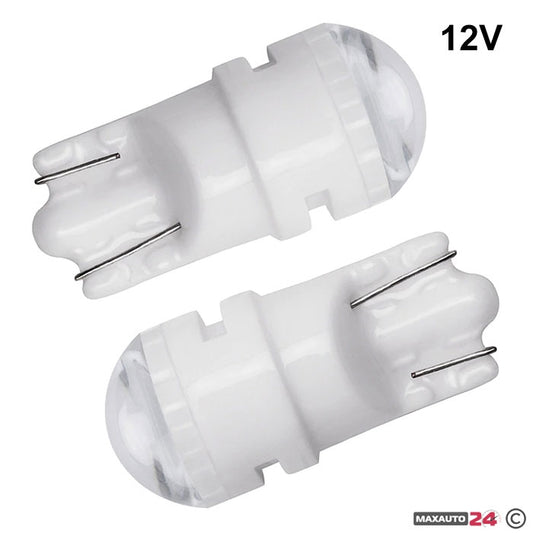 Диодни крушки - Т10 WEDGE-10 - 12V/24V - 2бр/к-т