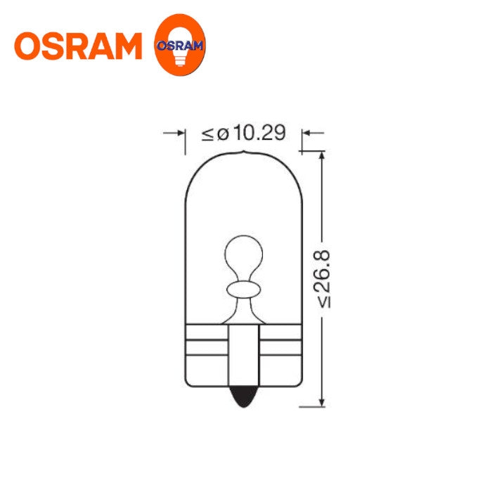 Крушка с нагреваема жичка Osram W5W / 12W