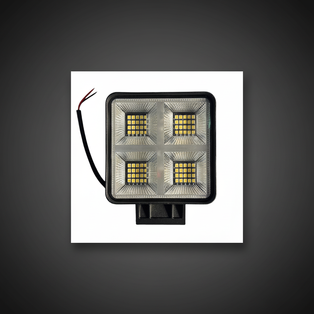 LED Работна Лампа 240W на тъмен индустриален фон