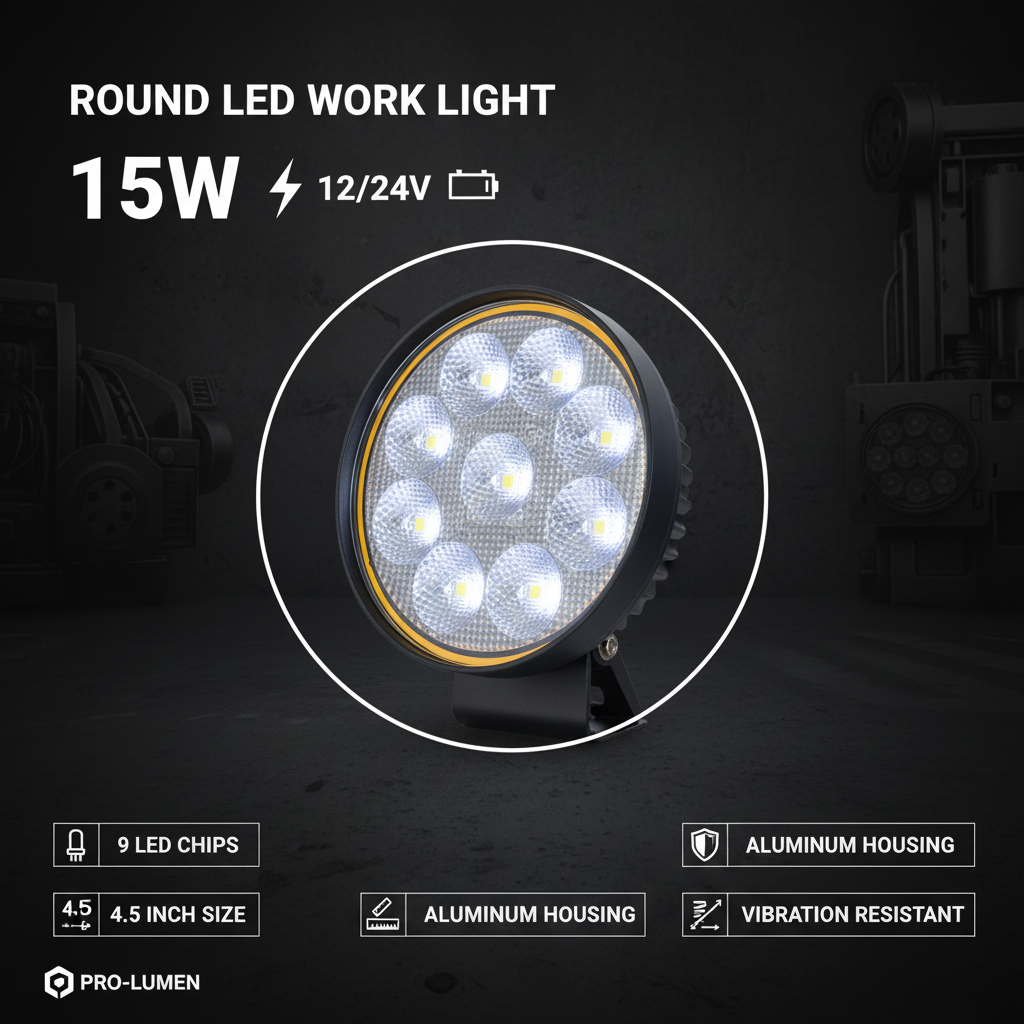 Технически параметри на Кръгла LED 15W PA1373