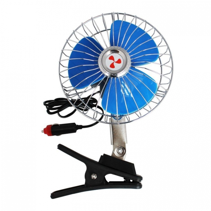 Автомобилен вентилатор 6" с щипка – 24V, диам. 15см