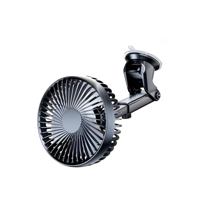 Автомобилен вентилатор PG588 – 12V, 360°, вакуумна стойка